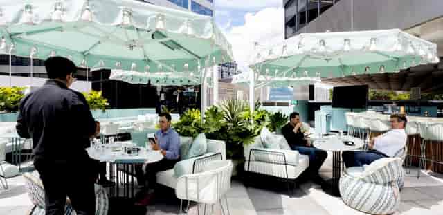 Ultra Restaurant Toronto rooftop terrace for high-end corporate networking and executive meetings.
