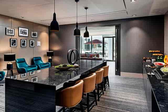Monarch Room boardroom in Toronto Marriott Markham for executive board meetings and VIP events.