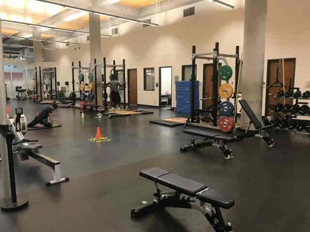 Mattamy Athletic Centre meeting room with industrial flooring for experiential team building events.