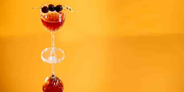 High-end cocktail bar display for VIP reception and networking gala.