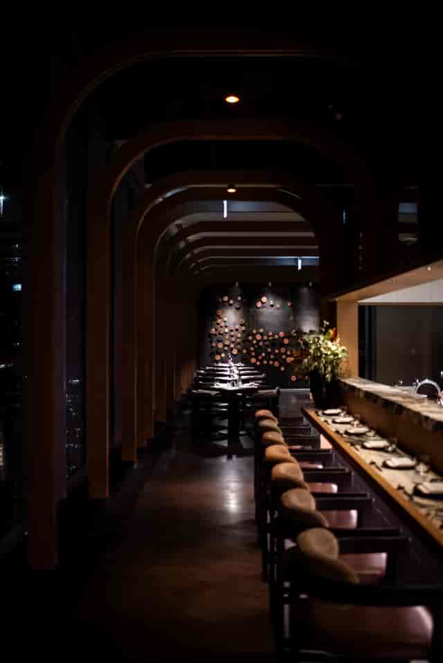 Sushi Counter at Aera: High-end, atmospheric venue for corporate dinner and VIP networking events.
