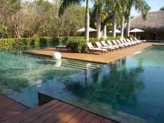 Zen Pool at Grand Velas Riviera Maya: tiered infinity pool for VIP incentive travel events.