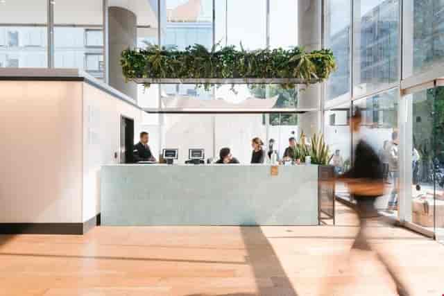 Private office registration desk in Lomas de Chapultepec for event check-in and coworking space.