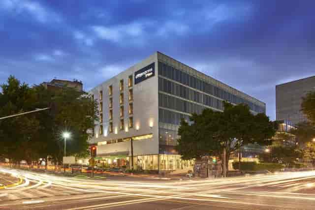 Terrace at City Express Plus Insurgentes Sur, perfect for corporate events and business meetings.