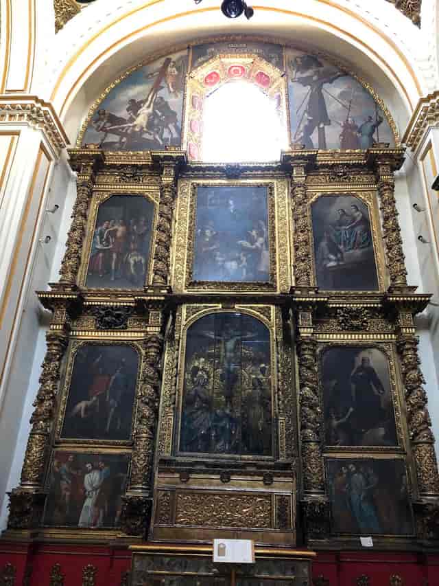 Ornate Coro Bajo venue at Ex Convento de Regina for weddings and corporate event production.