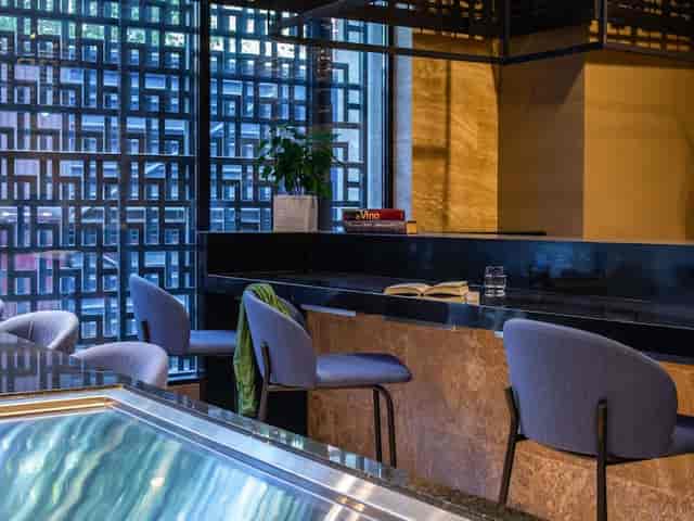Boutique lounge at Novotel Mexico City for VIP hospitality and networking events.