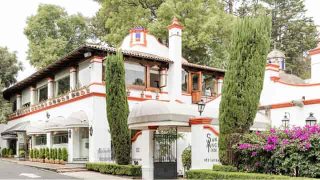 Historic San Angel Inn venue for corporate dinners and boutique retreats with colonial charm.