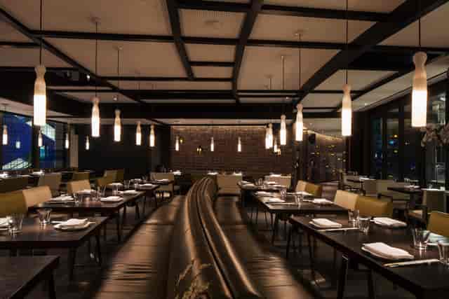 Modern Main Restaurant in Yauatcha City, perfect for events and meetings with flexible seating.
