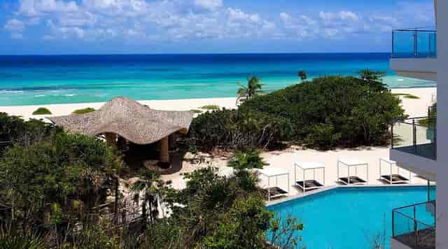 Wellness retreat at Palmaïa with beachfront space for corporate incentive trips and group events.