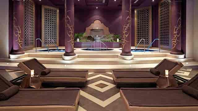 Luxury wellness foyer at Hard Rock Riviera Maya for corporate retreats and VIP incentive events.
