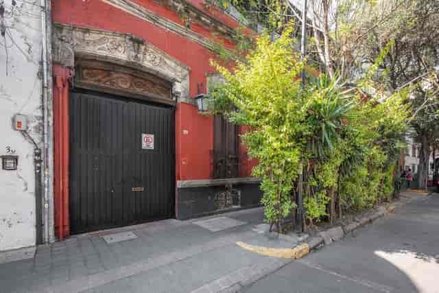Boutique event hall exterior, Lucerna 32, featuring unique architecture for private venue rental.