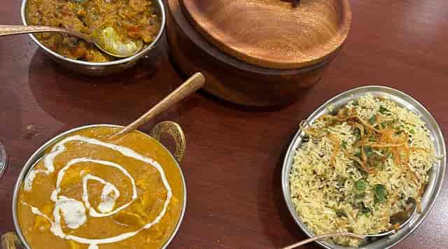 Catering spread at Dawat Restaurant for corporate luncheons and upscale business events.