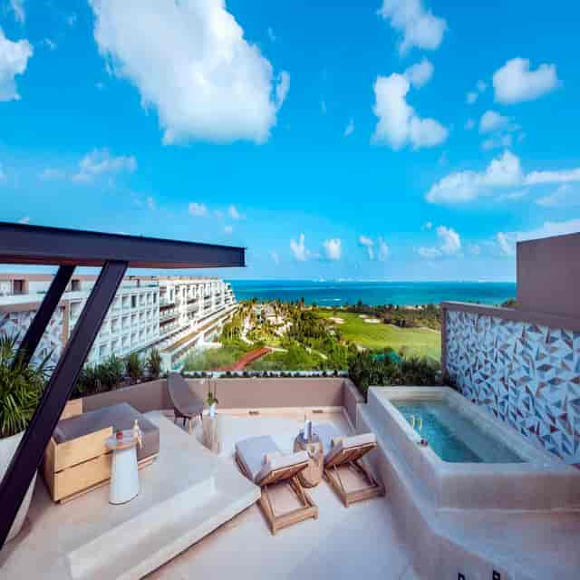 El Deseo open-air suite at ATELIER Playa Mujeres for VIP incentive travel and networking events.