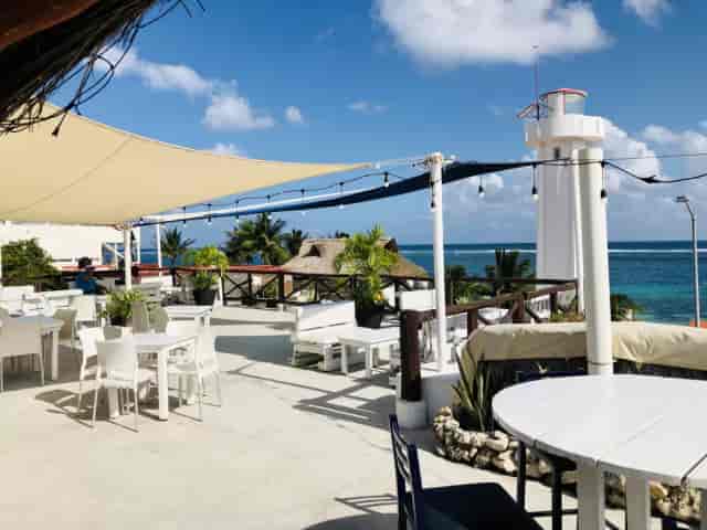 La Sirena outdoor patio with ocean views for casual networking receptions and incentive events.