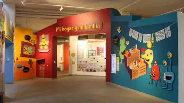 Interactive educational exhibit at Papalote Museo del Niño, vibrant immersive museum display.