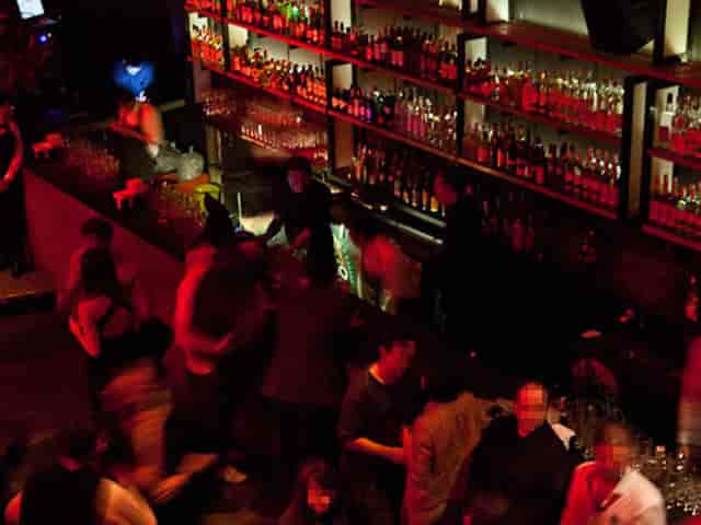 Bulldog Cafe evening reception: intimate bar venue for corporate events and networking.