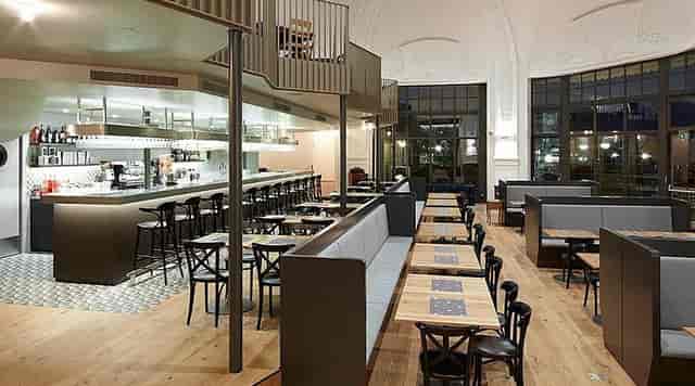 Casino de Montbenon venue with high ceilings for networking receptions and corporate dinners.