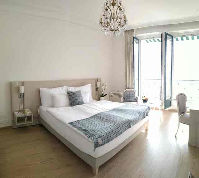 VIP guest room at Eden Palace au Lac, luxury hotel accommodation for conference speakers.