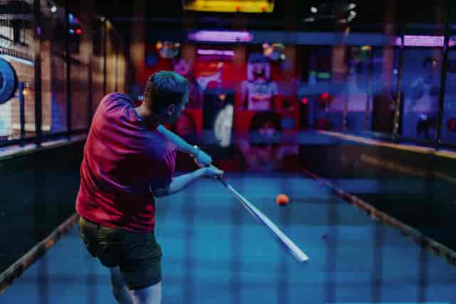 The Dugout at Roxy Ball Room Leicester: vibrant eatertainment venue for corporate team building.