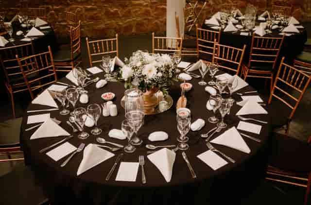 Royal Hall presentation room with formal Chiavari chairs for upscale corporate event planning.