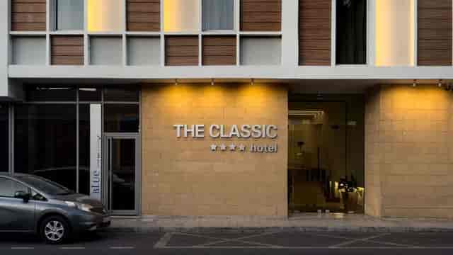 Modern meeting room in The Classic Hotel Nicosia, ideal for corporate events and business retreats.