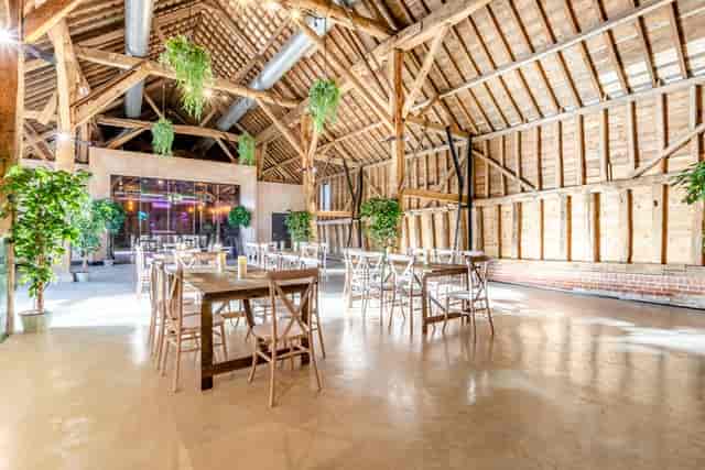 Rustic Club Room at Sandon Manor with timber beams, ideal for corporate retreats and weddings.