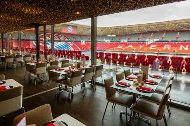 Davidoff Lounge at Allianz Arena: premium VIP corporate hospitality suite for executive events.