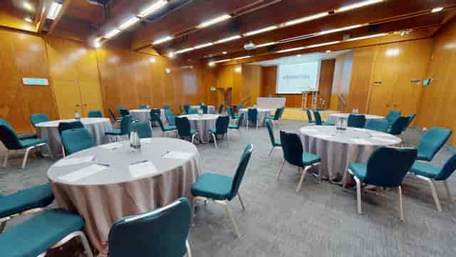Small Hall at Kensington Conference Centre, equipped for meetings and presentations