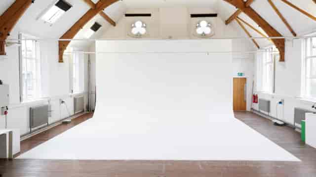 Manchester studio with cyclorama wall for product launches and photography events.