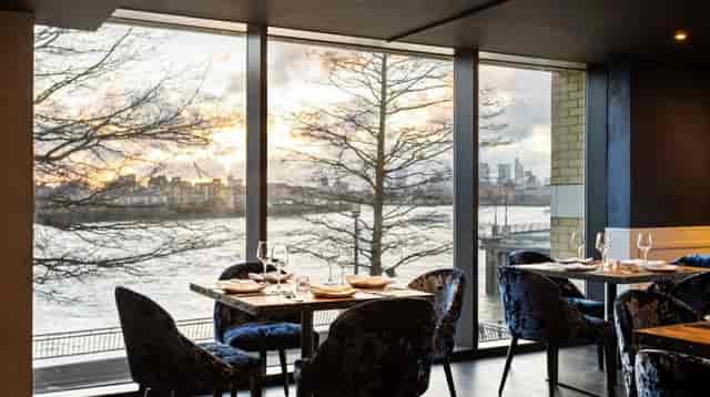 Mala Indian Kitchen waterfront dining room for executive dinners and VIP events.