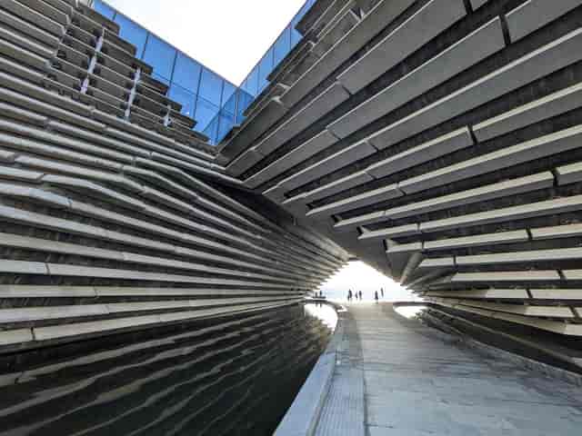 Tatha Bar & Kitchen V&A Dundee exterior: premium event venue and VIP architecture site.