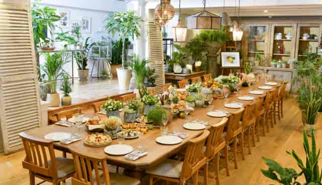 Elegant dining setup at The Langham, London for corporate retreats and private events.