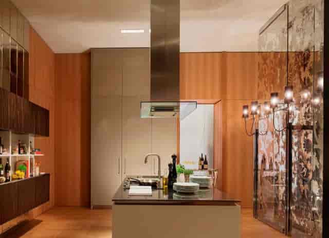 Private Dining Room in Rosewood London with modern kitchen for culinary events and classes.