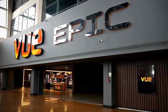 Vue Castleford cinema lobby for corporate film screenings and brand activation events.