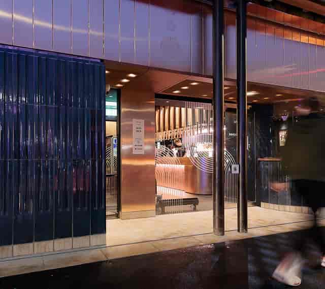 Modern Band on the Wall venue entrance for boutique networking and VIP hospitality events.