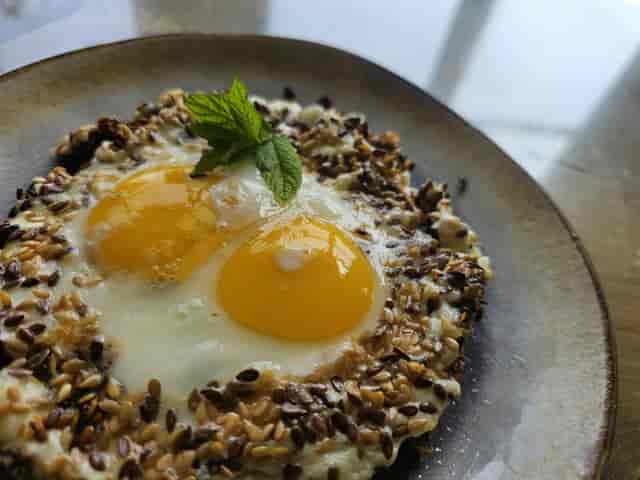Nutritionally dense breakfast plate for premium corporate buffet or VIP brunch service.