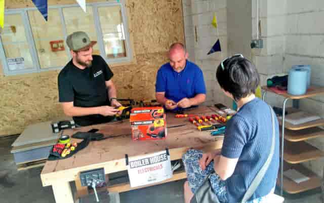 Industrial workshop space in Boiler House for hands-on technical training and creative events.