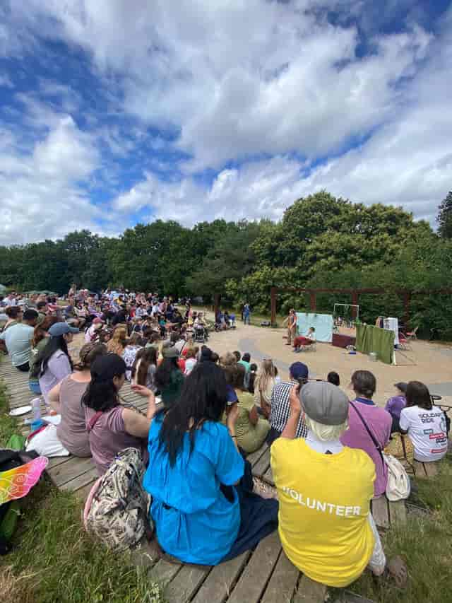 Waterside Amphitheatre, Birmingham: Rustic open-air venue for intimate community event workshops.