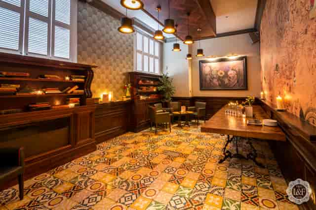 Elegant boardroom in The Lost & Found Birmingham, perfect for meetings and networking events.