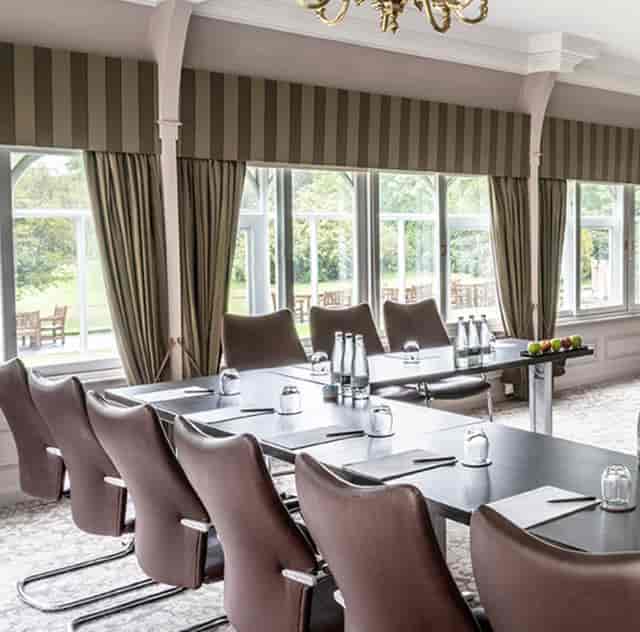 Usher's Suite at Norton House Hotel: sleek meeting space with natural light for events.