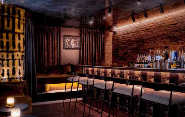 Stylish bar at The Hippodrome Casino, ideal for corporate gatherings and cocktail events.