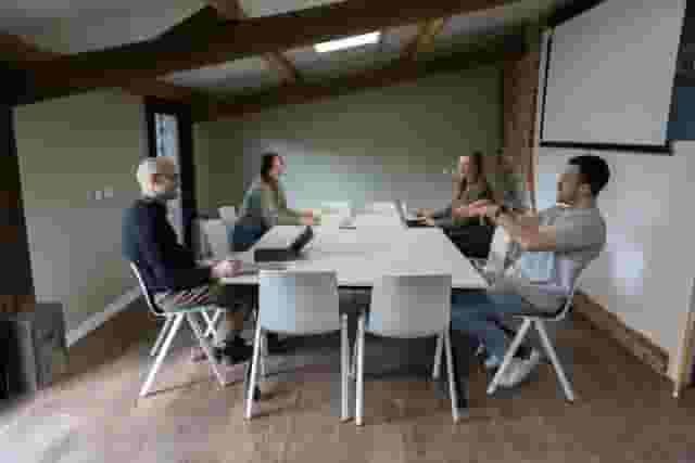 Indoor meeting rooms