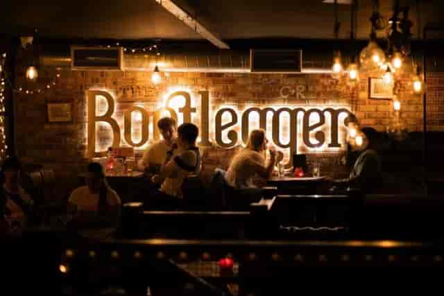 Atmospheric Bootlegger Bars Leeds venue for private VIP receptions and networking events.