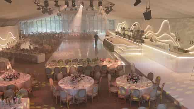 Elegant event space at The Clementine, Syon Park, ideal for gala or corporate celebrations.