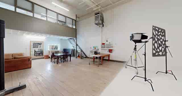 Versatile event space in Holborn Studios with natural light for meetings and workshops.