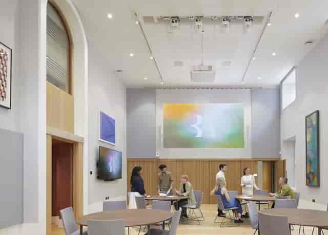 Lecture Room at Carlton House Terrace with modern decor, ideal for meetings and events.