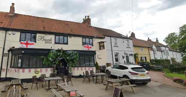 Charming pub exterior at The Buck Inn Sadberge, perfect for team outings and celebrations.