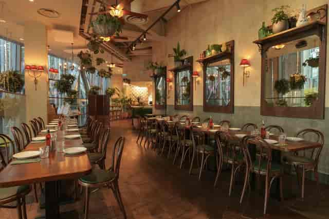 Cozy Mezzanine Hire at Casa do Frango for intimate gatherings or corporate events.