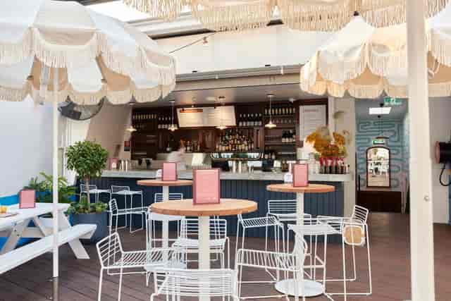 Rooftop bar at Taphouse Sydney, ideal for casual meetings and social gatherings.