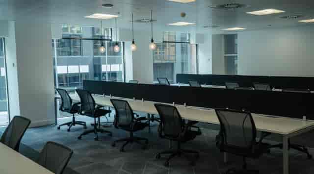 Modern open office space in Kirkstane House ideal for corporate meetings and workshops.